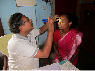 Free eye care camp conducted at Beldiha